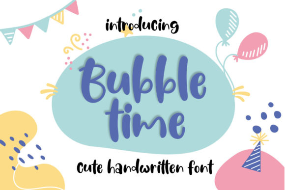 Bubble Time Font for Editorial Design