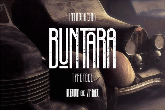 Buntara: A Bold Display Font for Modern Branding