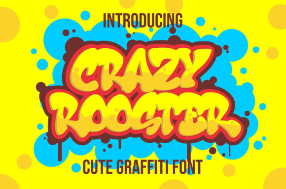 Crazy Rooster Font for Handmade Creations