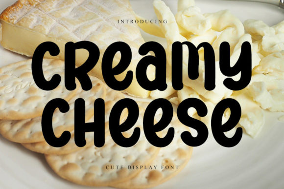 Creamy Cheese Font for Handmade Creations