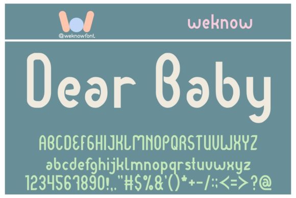 Dear Baby Font for Branding: A Modern Touch for Small Business