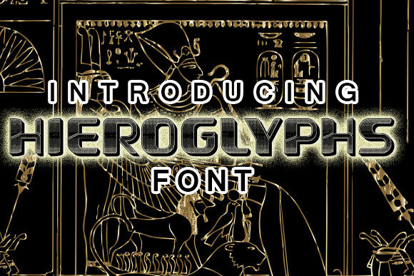 Hieroglyphs Font for Web Design