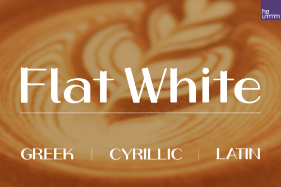 HU Flat White Font for Bold Branding