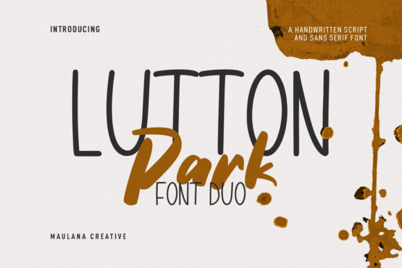 Lutton Park: A Chic Duo Typeface for Modern Brand Identity