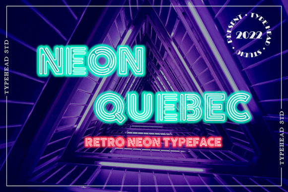 Neon Quebec Font for Modern Branding