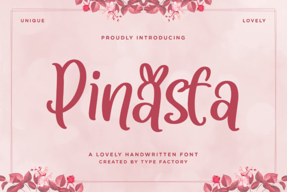 Pinasta: A Handwritten Font for Creative Branding Projects