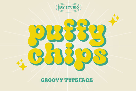 Puffy Chips Font for Web Design Projects