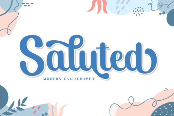 Saluted: A Stylish Display Font for Editorial Projects