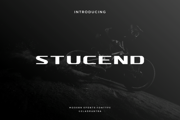 Stucend: A Sporty Display Font for Bold Web Designs