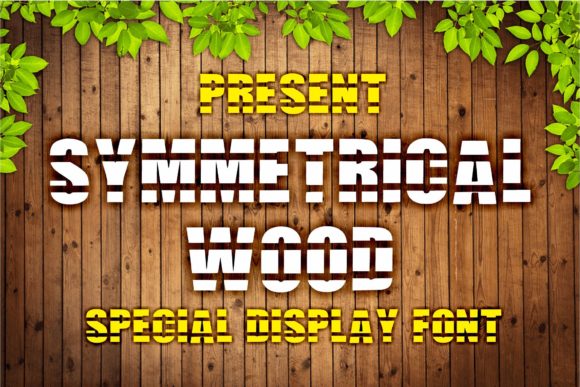 Symmetrical Wood: A Bold Display Typeface for Modern Web Design