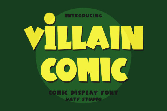 Villain Comic: A Display Font for Bold Campaigns
