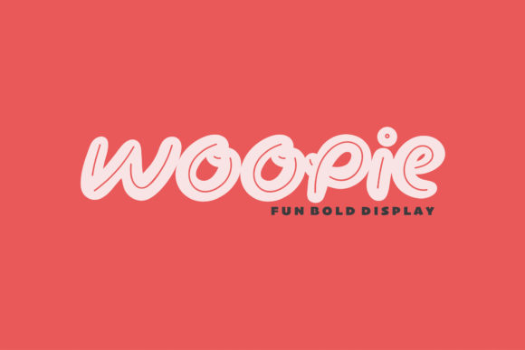 Woopie: A Playful Display Font for Digital Creativity